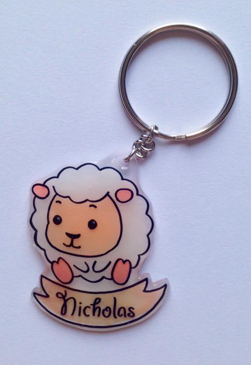 Sheep Chinese Zodiac Keychain